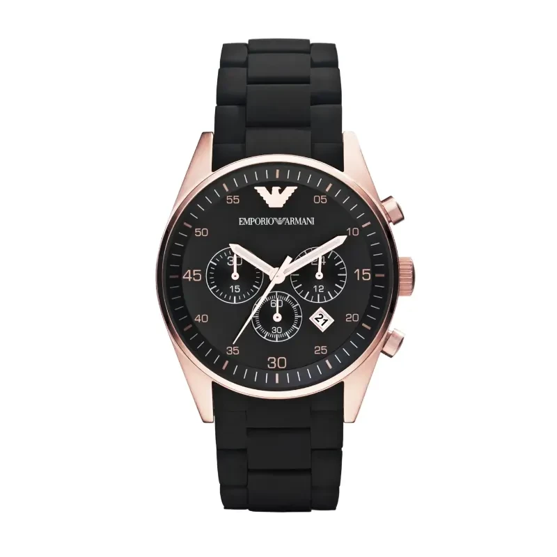 Emporio Armani Sportivo Chronograph Rose Gold-tone Men's Watch- AR5905
